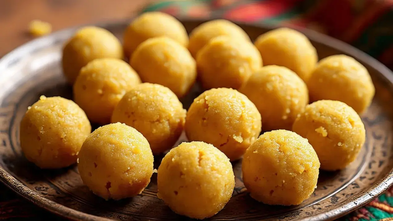 Easy Besan Ladoo Recipe For Raksha Bandhan: 4 Ingredients, 20 Minutes, No Fuss