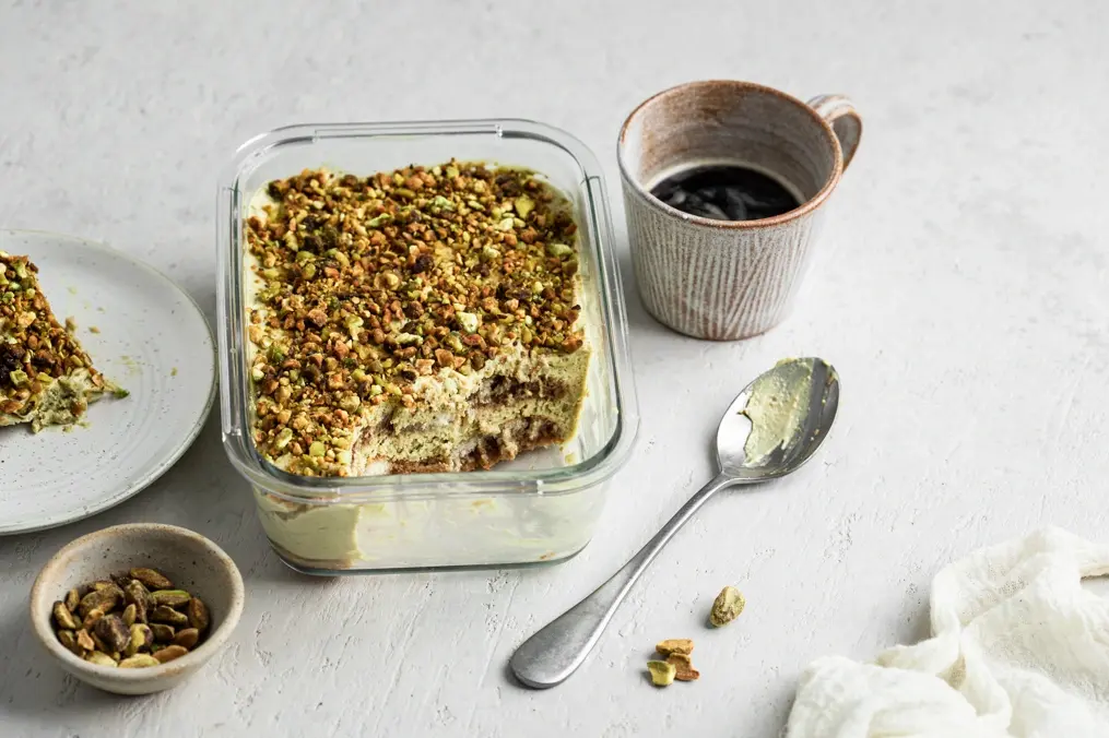 Tiramisu with Pistachio topping