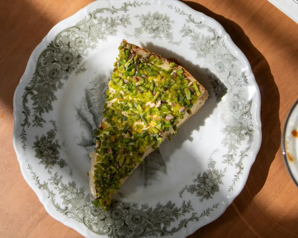 How to Blend Pistachios for a Perfect Pie Filling for a Rhubarb Pie