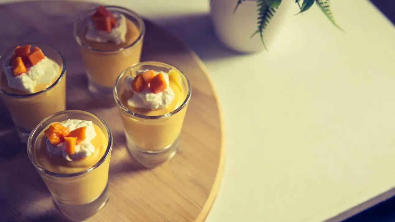 How to Make Mango Mousse with Crunchy Crushed Oreo Topping