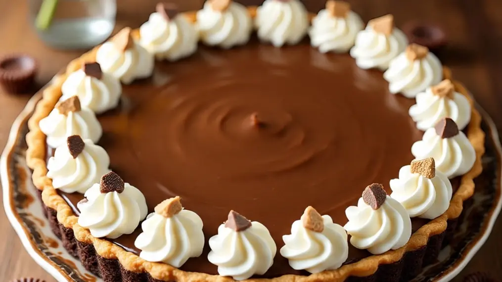 Ingredients - No-Bake Chocolate Peanut Butter Pie with Almond Crunch