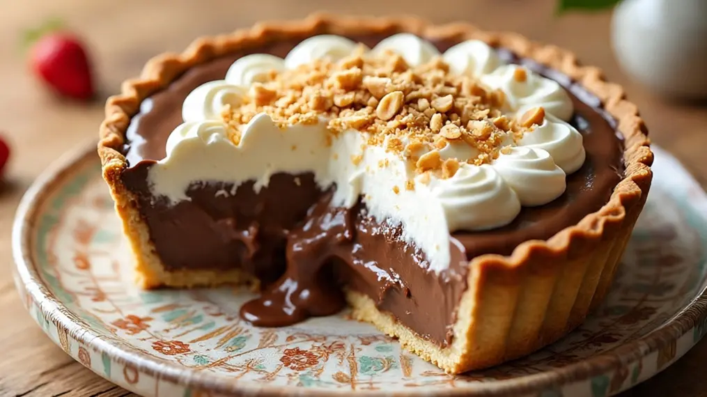 Method - No-Bake Chocolate Peanut Butter Pie with Almond Crunch