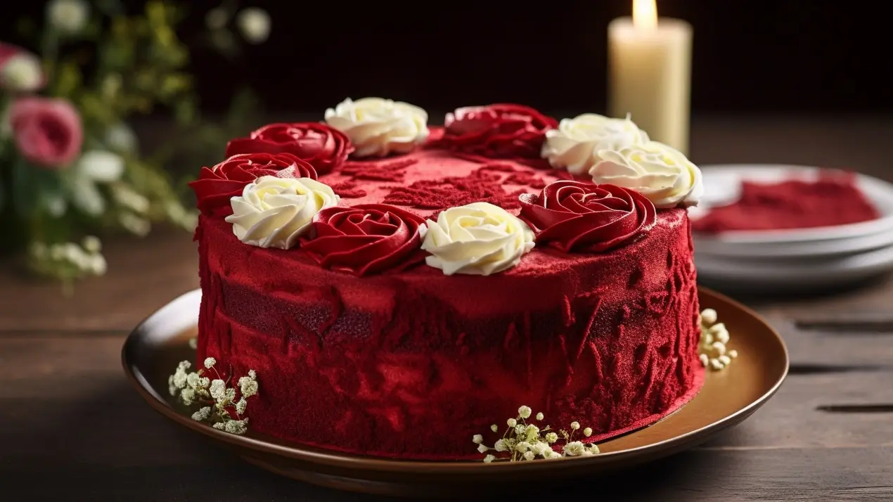 Red Velvet Cake With A Chocolate Twist For Women's Day