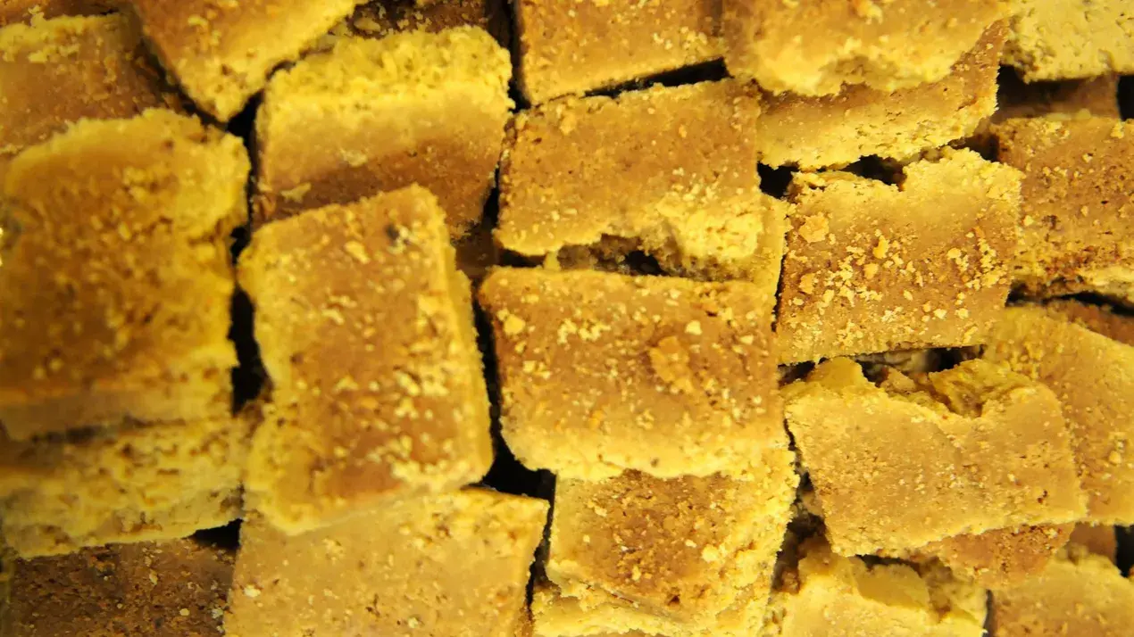 Silky Mysore Pak with Cashew and Chocolate Infusion