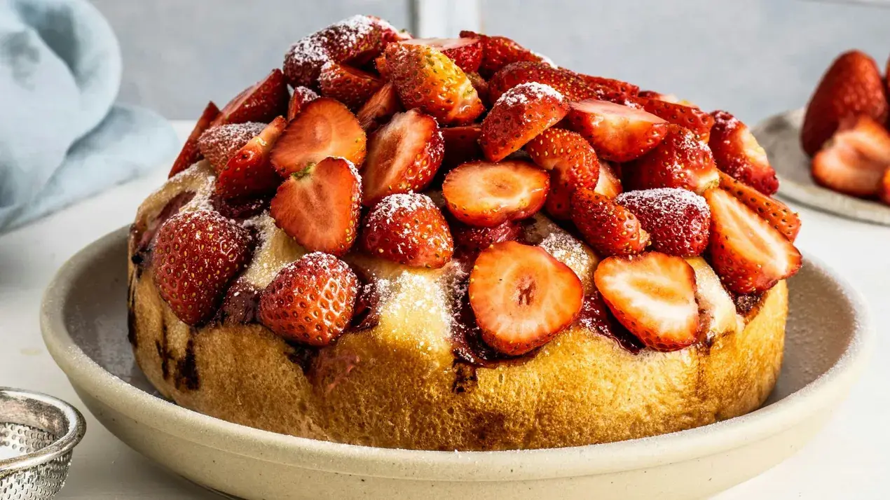 Strawberry Crunch Poke Cake with Choclairs Drizzle: A Festive Dessert