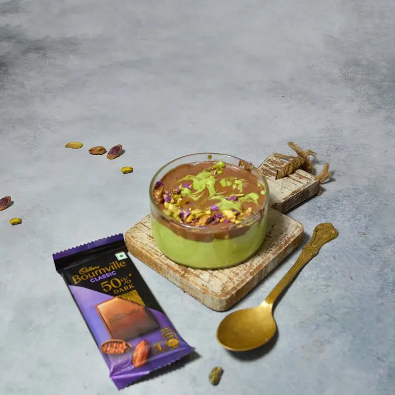 Bournville Chocolate Pistachio Mousse