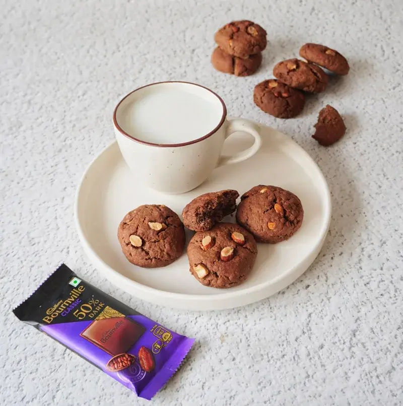 Bournville Flavored Dry Fruit Cookies