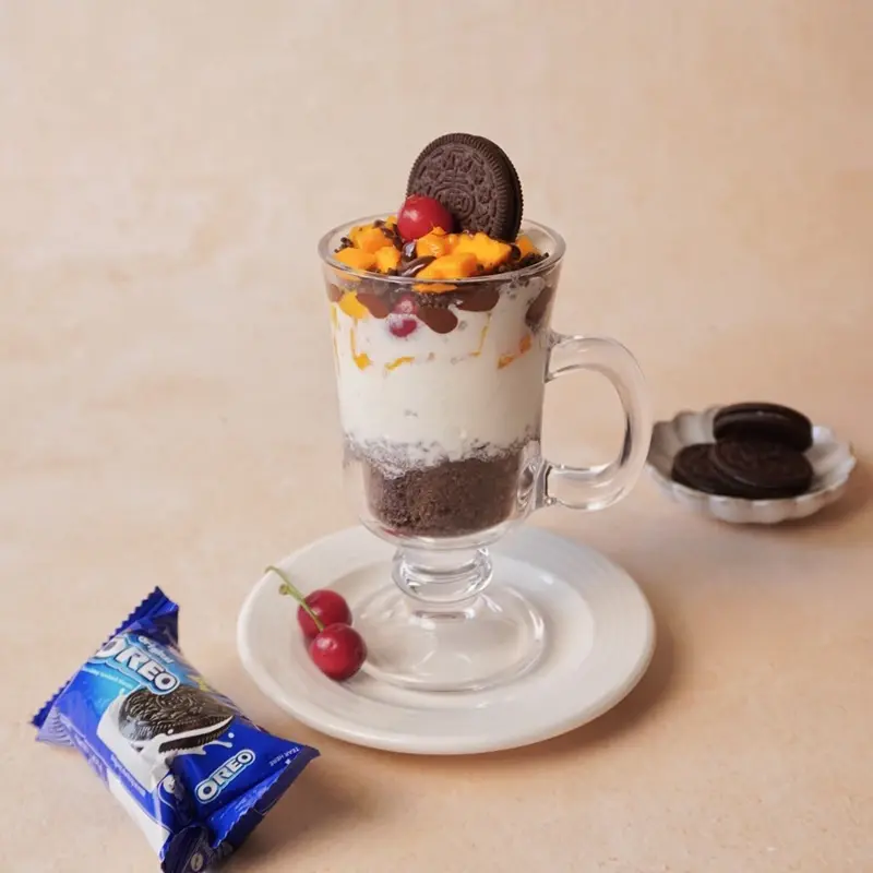 Chocolate and Oreo Fruit Parfait