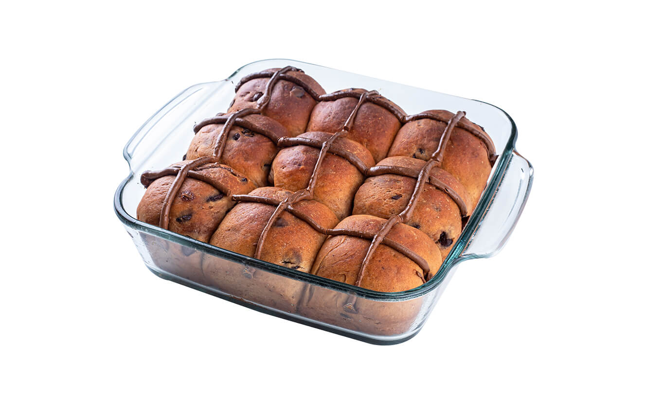Chocolate Hot Cross Buns