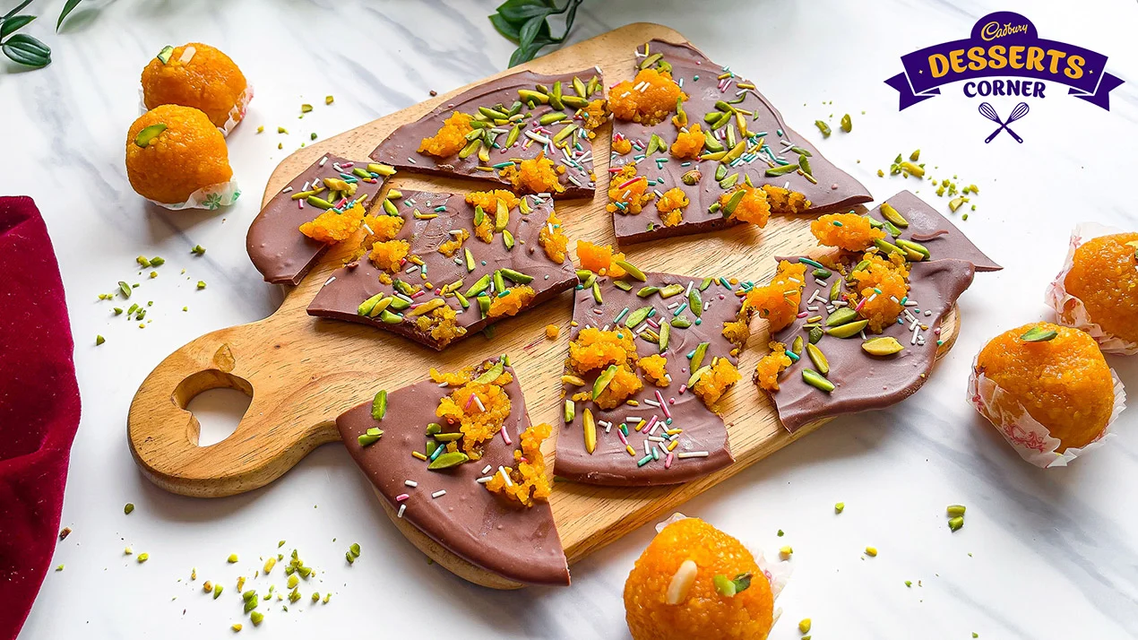 Chocolate Ladoo Bark