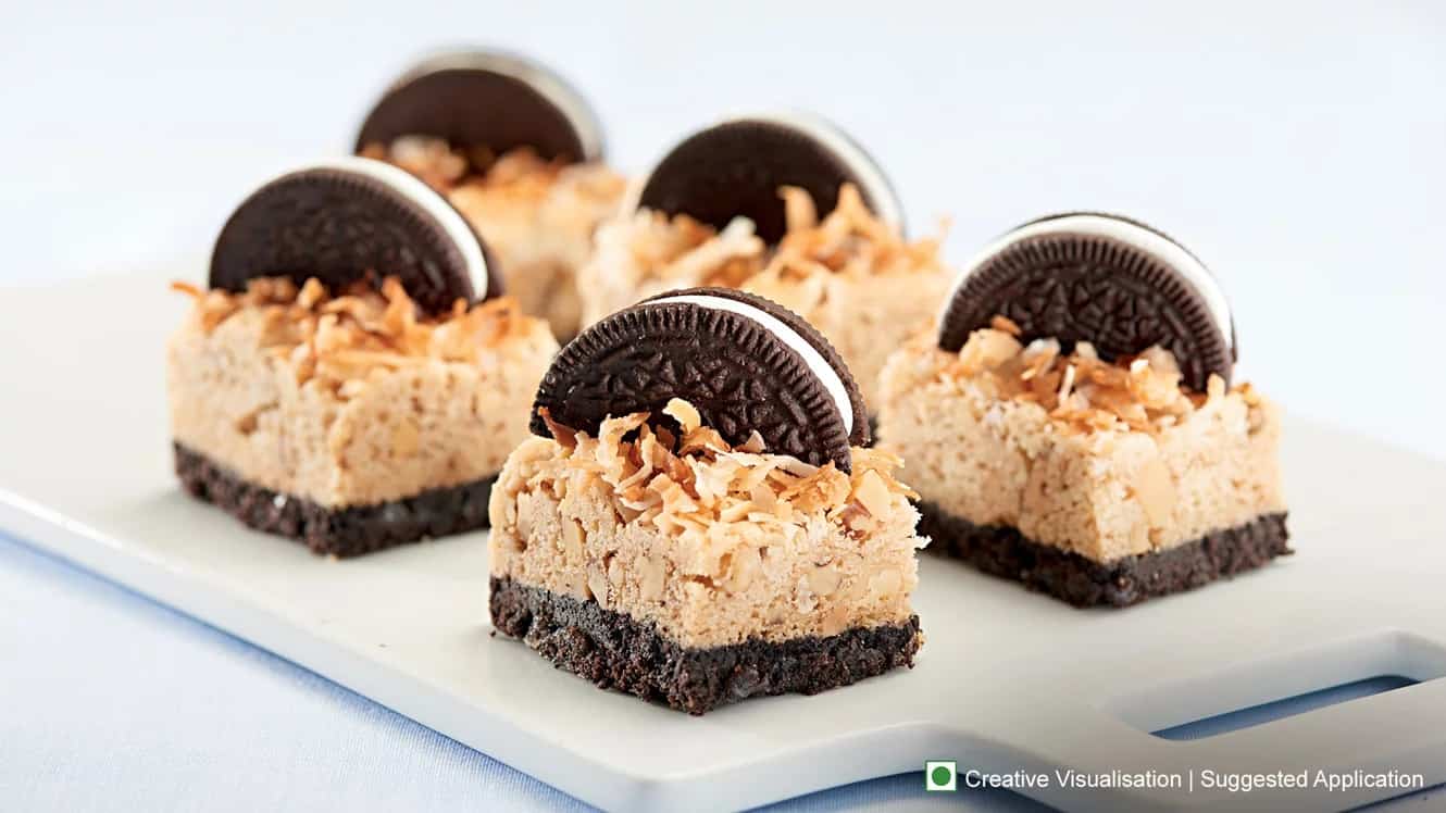 Coconut 'n Walnut <br> Oreo Bars