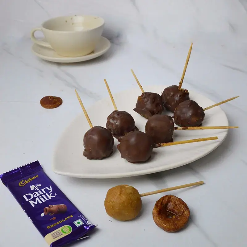 Dairy Milk and Dried Fig Fudge Pop