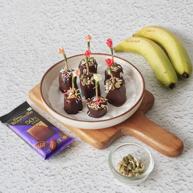 Frozen Bournville Chocolate Banana Bites
