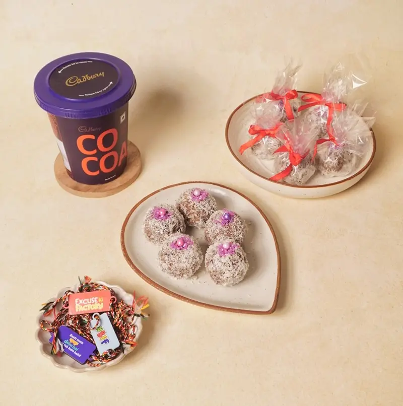 Healthy Choco Coconut Truffles With Banana For Friendship Day Gift