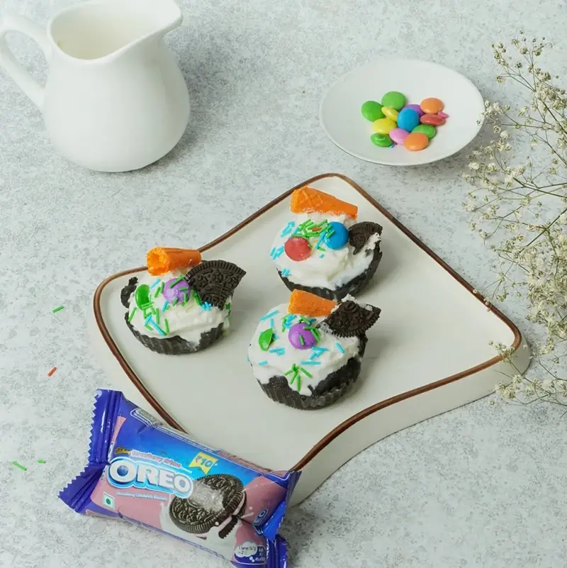 No-Bake Oreo Cupcakes For Thanksgiving