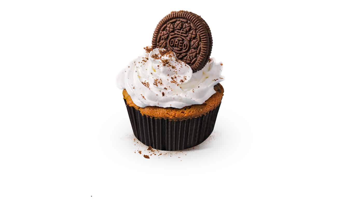 Oreo Stuffed <br> Cupcakes